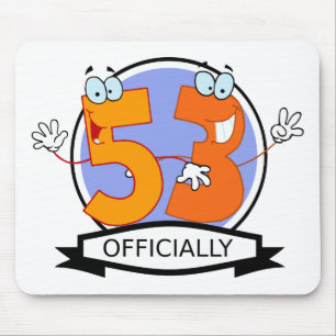 Alfombrilla De Ratón Cartel oficial de 53 cumpleaños