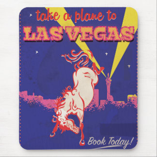 Alfombrilla De Ratón Cartel retro de viaje a Las Vegas, Nevada.