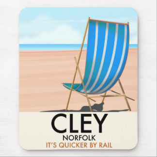 Alfombrilla De Ratón Cartel vintage de viaje a Cley Norfolk