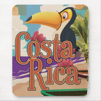 Alfombrilla De Ratón Cartel vintage de viaje a Costa Rica