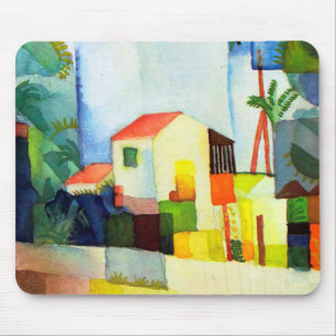 Alfombrilla De Ratón Casa brillante de August Macke