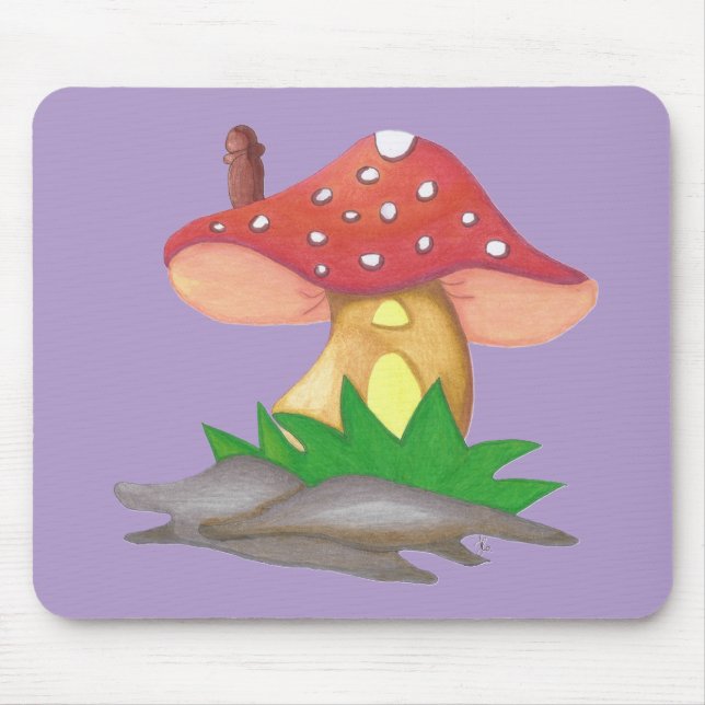 Alfombrilla De Ratón Casa de Cogumelo (Frente)