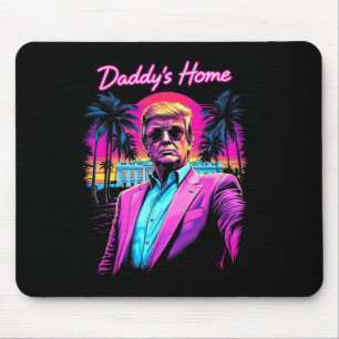Alfombrilla De Ratón Casa de Daddys divertida Casa Blanca Retr Trump Pi