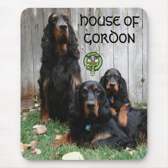 Alfombrilla De Ratón CASA DE GORDON, Gordon Setter Mousepad (Frente)