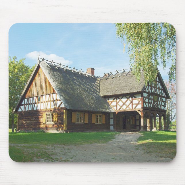 Alfombrilla De Ratón Casa de madera antigua - Mousepad (Frente)