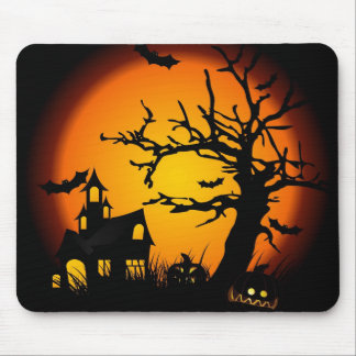 Alfombrilla De Ratón Casa encantada de Halloween