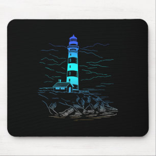 Alfombrilla De Ratón Casa junto al mar Faro Barco Vida en la playa Bote