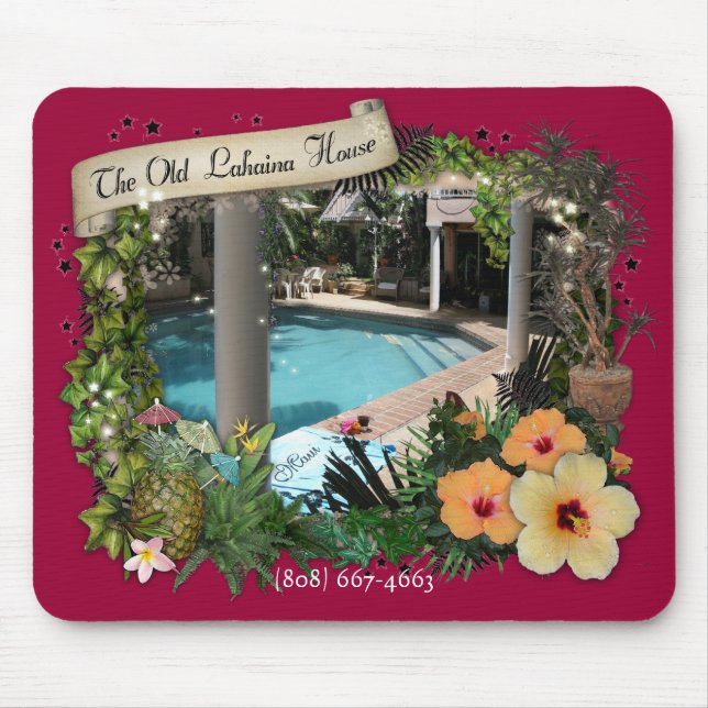Alfombrilla De Ratón Casa vieja de Lahaina (Frente)