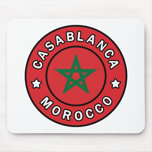 Alfombrilla De Ratón Casablanca Marruecos (Frente)