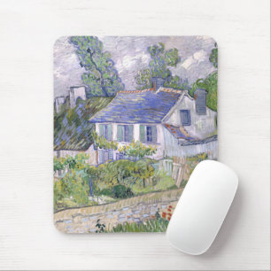 Alfombrilla De Ratón Casas de Auvers Vincent van Gogh