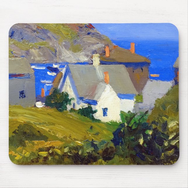 Alfombrilla De Ratón Casas Edward Hopper Monhegan (Frente)