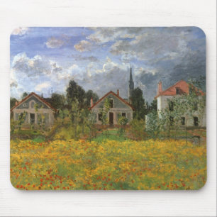 Alfombrilla De Ratón Casas en Argenteuil de Claude Monet, Arte Antiguo
