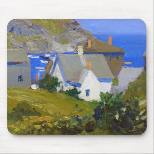 Alfombrilla De Ratón Casas Monhegan Maine de Edward Hopper