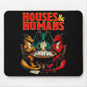 Alfombrilla De Ratón Casas Y Humanos Divertido Juego De Dados De Mesa R