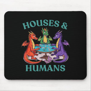 Alfombrilla De Ratón Casas y Humanos Dragón Juego de Rollo de Mesa Fant