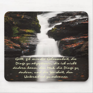 Alfombrilla De Ratón Cascada alemana Mousepad del otoño del rezo de la