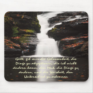 Alfombrilla De Ratón Cascada alemana Mousepad del otoño del rezo de la