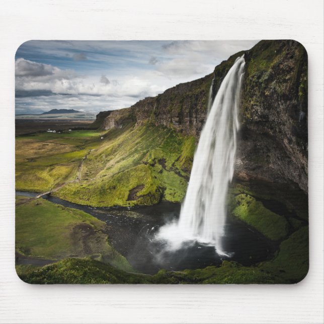 Alfombrilla De Ratón Cascada el | Islandia de Seljalandsfoss (Frente)