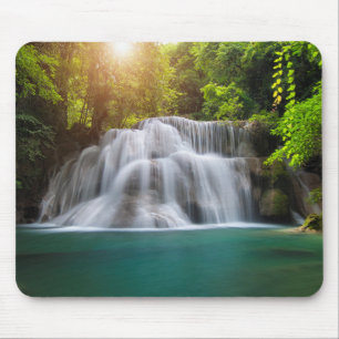 Alfombrilla De Ratón Cascada el   Kanjanaburi Tailandia de Erawan