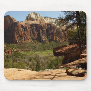 Alfombrilla De Ratón Cascada en Emerald Pools en Zion National Park