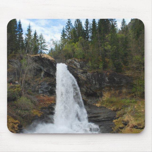 Alfombrilla De Ratón Cascada noruega Mousepad (Frente)