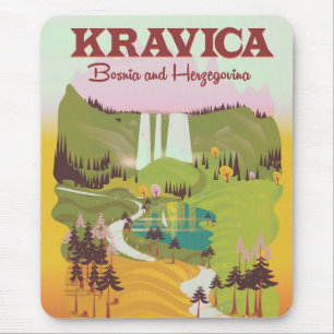Alfombrilla De Ratón Cascadas de Kravica Bosnia y Herzegovina