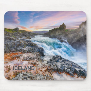 Alfombrilla De Ratón Cascadas Geitafoss, Islandia