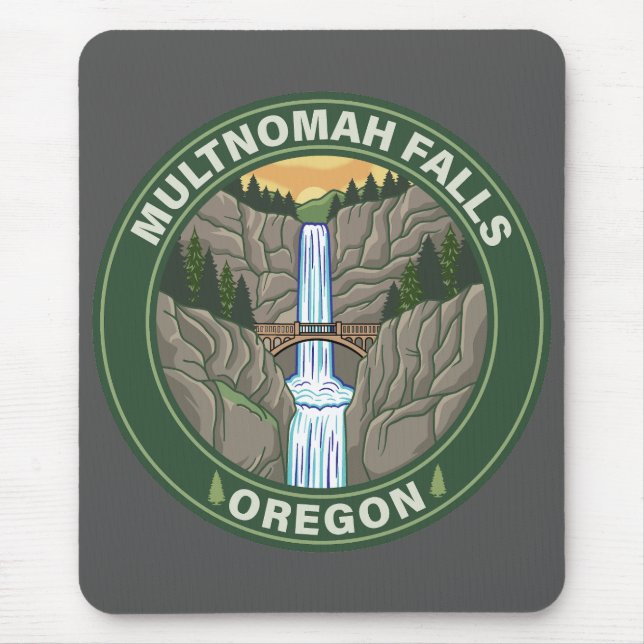 Alfombrilla De Ratón Cascadas Multnomah Oregon (Frente)