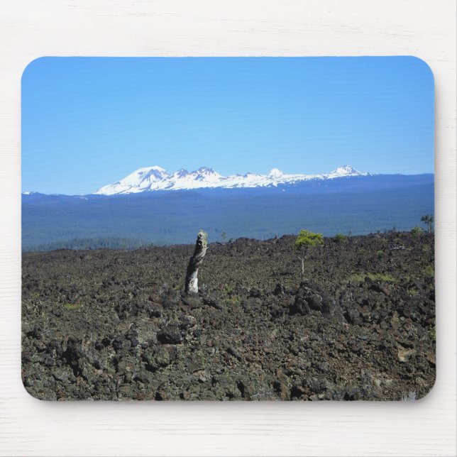Alfombrilla De Ratón Cascadas y rocas de lava, Oregón (Frente)