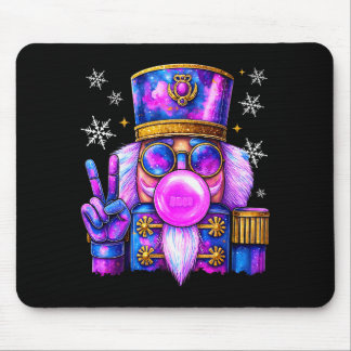 Alfombrilla De Ratón Cascanueces Morado Soplando Chicle Cute Christma