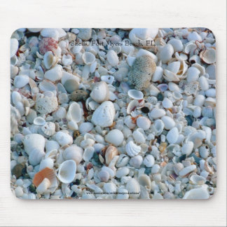 Alfombrilla De Ratón Cáscaras, playa de fuerte Myers, la Florida