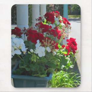 Alfombrilla De Ratón Casilla de flores Geraniums - Viñedo de Martha