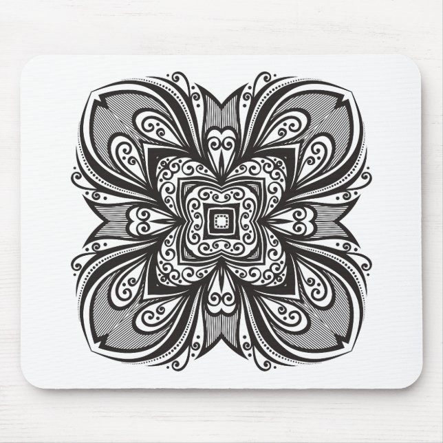 Alfombrilla De Ratón Casilla negra de Deco inspirada (Frente)