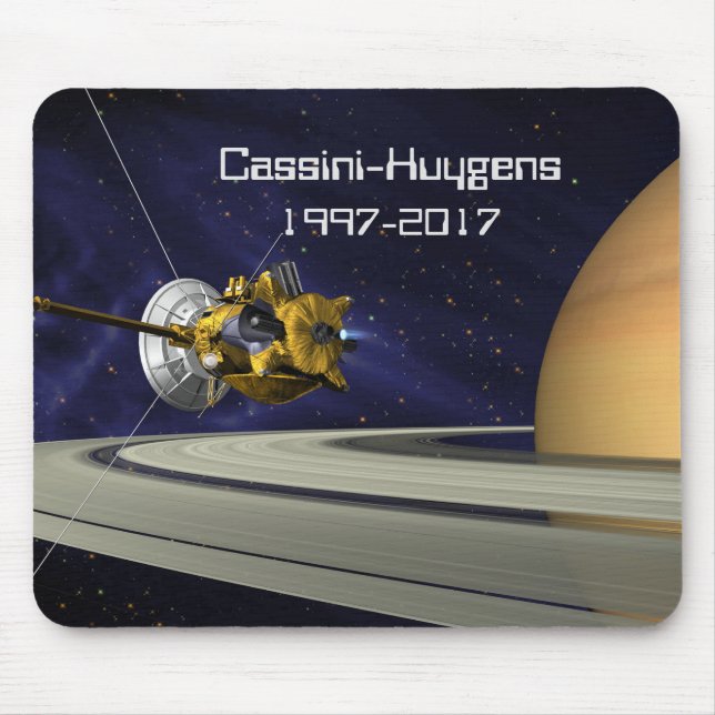 Alfombrilla De Ratón Cassini Huygens Saturn Misión (Frente)
