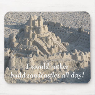 Alfombrilla De Ratón Castillo de arena Mousepad
