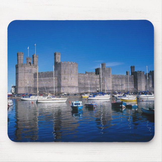 Alfombrilla De Ratón Castillo de Caernarfon, Gwynedd, Gales (Frente)