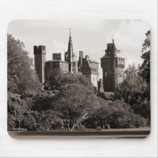 Alfombrilla De Ratón Castillo de Cardiff II - Sepia