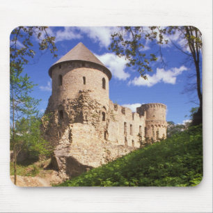 Alfombrilla De Ratón Castillo de Cesis en el centro de Letonia.