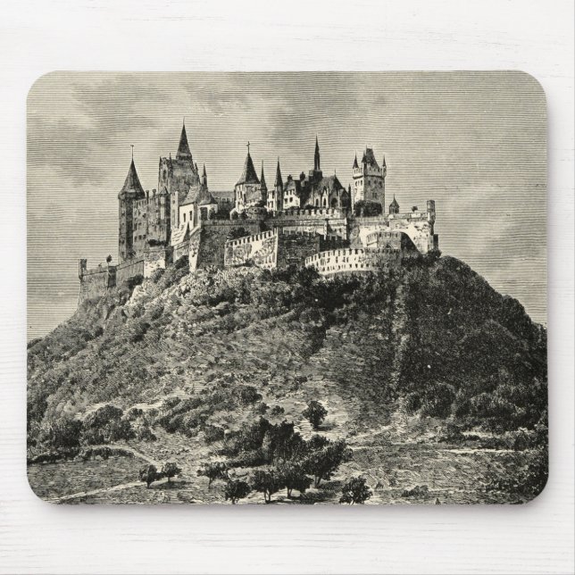 Alfombrilla De Ratón Castillo de Hohenzollern en Stuttgart, Alemania (Frente)