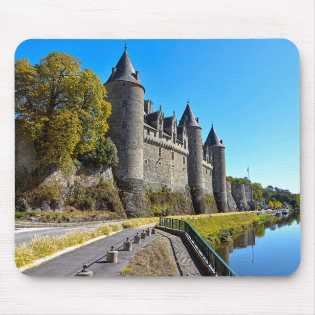 Alfombrilla De Ratón Castillo de Josselin en Francia (Frente)