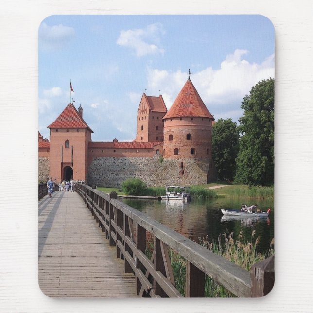 Alfombrilla De Ratón Castillo de la isla Trakai - Lituania — (Frente)