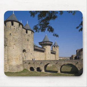 Alfombrilla De Ratón Castillo de los Condes, Carcassonne, Aude, Langued