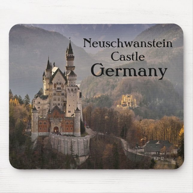 Alfombrilla De Ratón Castillo de Neuschwanstein Alemania (Frente)