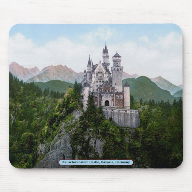 Alfombrilla De Ratón Castillo de Neuschwanstein, Baviera, Alemania (Frente)