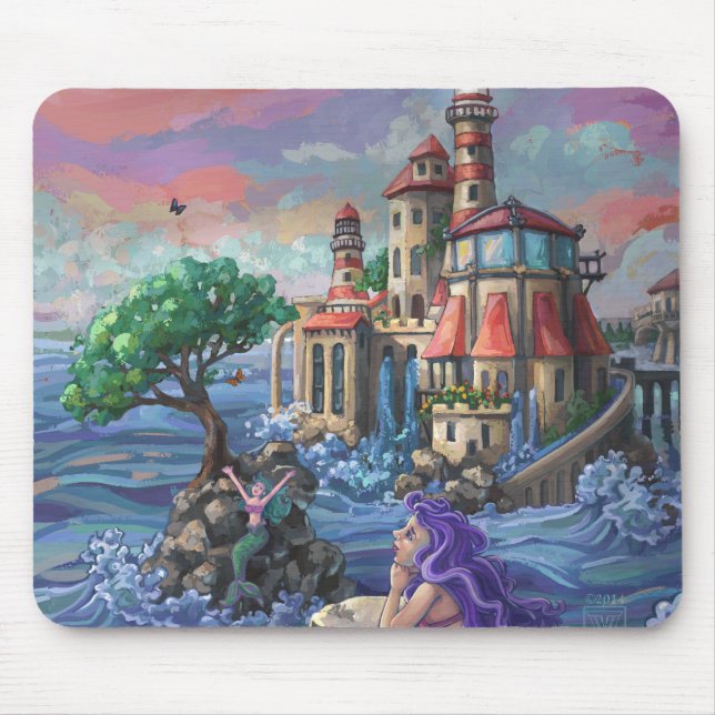 Alfombrilla De Ratón Castillo de Sirena (Frente)