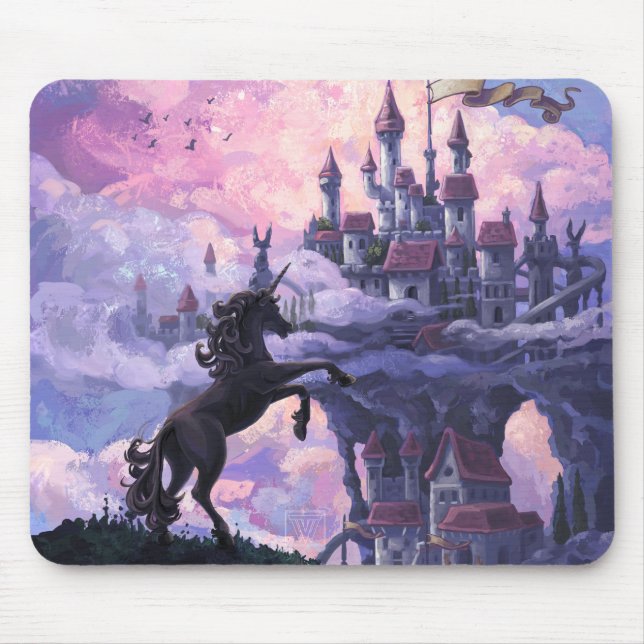 Alfombrilla De Ratón Castillo de Unicornio (Frente)