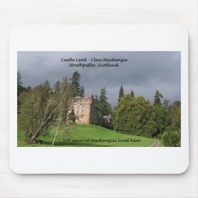 Alfombrilla De Ratón CASTILLO LEOD - Clan de Escocia MacKenzie (Frente)