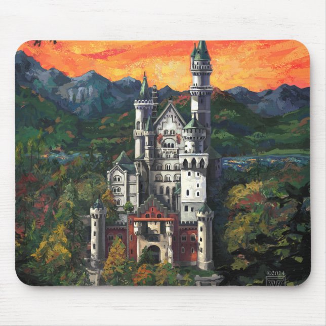 Alfombrilla De Ratón Castillo Schloss Neuschwanstein (Frente)