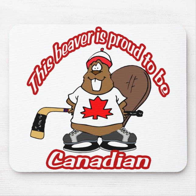 Alfombrilla De Ratón Castor canadiense Mousepad (Frente)