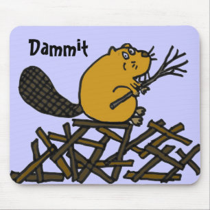 Alfombrilla De Ratón Castor divertido Mousepad de BW